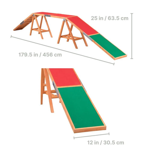 Dog Agility Training Toy | 15FT Obstacle Training Equipment | Supports Up to 175 lbs | Pet Exercise and Behavior Training